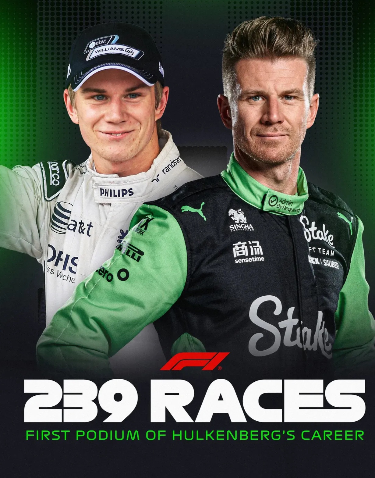 索伯车队翻盘梅赛德斯，维斯塔潘统治全场